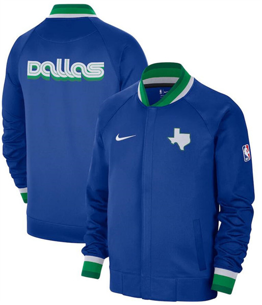 Men's Dallas Mavericks Blue 2022/23 City Edition Full-Zip Jacket
